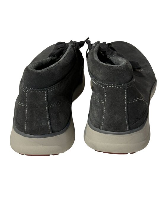 Eddie Bauer Gray Suede Boots Mens 8 Lace Up Comfort Casual